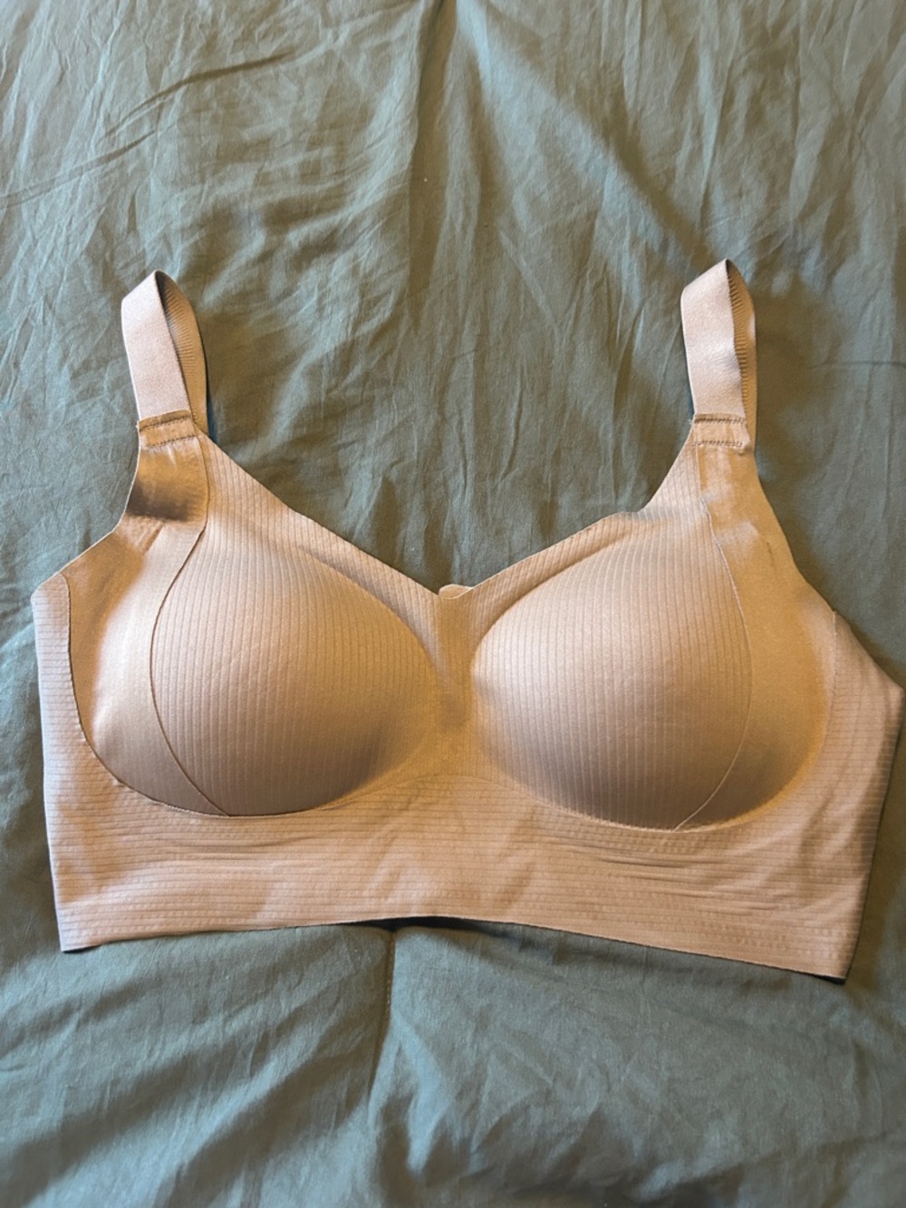 Seamless Nude Wireless Comfort Bra pack of 3 beige, black , off white